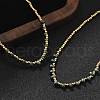 Brass Miyuki Seed Beaded Necklaces for Women NJEW-B126-01G-2