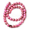 Dyed Natural Magnesite Beads Strands G-L617-D01-8mm-06-3