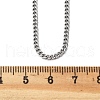 Non-Tarnish Unisex 304 Stainless Steel Curb Chain/Twisted Chain Necklaces STAS-D0002-34P-2