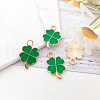 Alloy Enamel Pendants CLOV-PW0001-050D-1