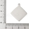 304 Stainless Steel Pendants STAS-L022-041P-3