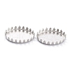 Non-Tarnish 304 Stainless Steel Cabochon Settings STAS-Y001-07B-P-2