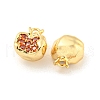 Brass Micro Pave Cubic Zirconia Pendants KK-K369-01G-06-2
