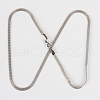 304 Stainless Steel Mesh Chain Necklace Making STAS-P045-15P-2