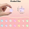 84Pcs 7 Colors Luminous Transparent Resin Pendants RESI-SZ0003-26-2