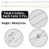 SUNNYCLUE 10Pcs 2 Colors 304 Stainless Steel Slider Necklace Making NJEW-SC0001-10-2