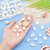   64Pcs 8 Styles ABS Plastic Imitation Pearl Beads PEAR-PH0001-11-5