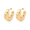 C-Shaped 304 Stainless Steel Stud Earrings for Women EJEW-A125-08G-4