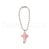Cross Acrylic Pendant Decorations HJEW-JM03398-02-4