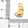 304 Stainless Steel Rhinestone Pendants STAS-I331-09G-3