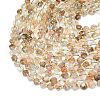 Natural Black Gold Rutilated Quartz Beads Strands G-C116-A45-02-3