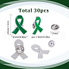 SUNNYCLUE 30Pcs Awareness Ribbon Enamel Pins JEWB-SC0001-28-2