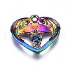 Rainbow Color Alloy Pendants PALLOY-S180-189-NR-3