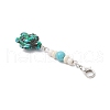 Synthetic Turquoise Pendant Decorations HJEW-JM03373-01-5