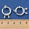 304 Stainless Steel Spring Ring Clasps STAS-G190-17S-A-3