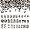 150Pcs 15 Styles Tibetan Style Alloy European Beads FIND-TA0002-68-12