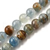 Natural Blue Calcite Beads Strands G-H312-C02-10mm-2