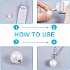 Unicraftale 100Pcs 5 Style 304 Stainless Steel Bead Cap Pendant Bails STAS-UN0024-17-6