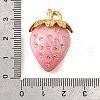 304 Stainless Steel Acrylic Pendants STAS-E549-03G-03-3