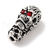 Rack Plating Tibetan Style Alloy 3 Hole Guru Beads PALLOY-F313-05AS-2