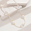 Fashionable Vintage Teardrop Imitation Pearl & Glass Sead Beaded Women's Long Necklaces VH4179-3-1