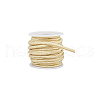 BENECREAT 10 Yards Round Polyester Golde Metallic Cord OCOR-BC0007-51B-7