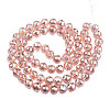 Electroplate Transparent Glass Beads Strands EGLA-N002-46-H02-2