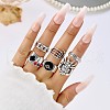 Alloy & Enamel Cuff Rings/Finger Rings FS-WGAFE84-04-1