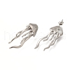 Rack Plating Jellyfish Brass Stud Earrings EJEW-I310-19P-2