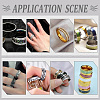 Unicraftale 9Pcs 3 Style 316 Stainless Steel Grooved Finger Ring Settings STAS-UN0034-96-5