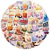 PVC Self-Adhesive Cartoon Candle Stickers STIC-PW0020-12-2
