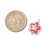 Alloy Transparent Acrylic Flower Connector Charms PALLOY-JF03674-2