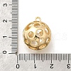 Brass with Cubic Zirconia Pendants KK-E792-12G-3