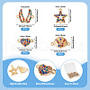  20Pcs 4 Styles Alloy Colorful Rhinestone Connector Charms FIND-TA0003-33-10