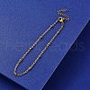 304 Stianless Steel Satellite Chain Bracelet Making STAS-CJ0001-132G-7
