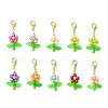 Glass Pearl & Acrylic Pendants Decoration HJEW-JM02978-2
