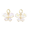 Brass Micro Pave Cubic Zirconia Stud Earrings EJEW-Q800-41G-1