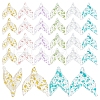  60Pcs 6 Colors Transparent Resin Pendants RESI-PH0001-69-1