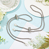 WADORN 2Pcs Alloy Bucket Bag Drawstring Chains DIY-WR0003-08P-3