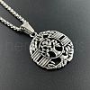 Stainless Steel Tree of Life Pendant Vintage Punk Fashion Personality Necklaces ZM5321-4