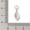 RaRack Plating Brass Micro Pave Cubic Zirconia Pendants KK-F883-09P-3