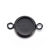 Stainless Steel Cabochon Connector Settings X-STAS-L211-04A-B-1