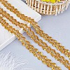 GORGECRAFT 13M Metallic Braided Lace Trim SRIB-WH0011-062B-3