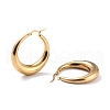 304 Stainless Steel Hoop Earrings EJEW-O096-45G-01-2