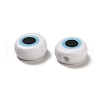 Spray Painted Acrylic Beads OACR-A030-02B-2