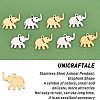 Unicraftale 20Pcs 2 Colors 201 Stainless Steel Pendants STAS-UN0029-97-4