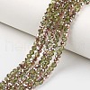 Electroplate Transparent Glass Beads Strands EGLA-A034-T2mm-N03-1