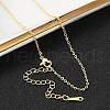 Brass Cable Chain Necklaces for Women NJEW-G084-19G-1
