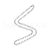 Men's 201 Stainless Steel Cuban Link Chain Necklace NJEW-N050-A06-7-60P-3