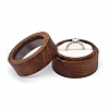 Round Wood Ring Storage Boxes PW-WG32375-08-1